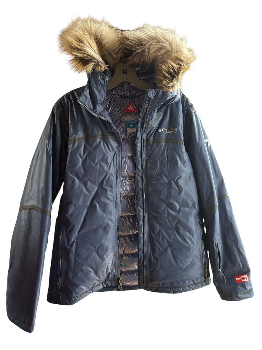 Columbia Titanium OutDry EX Diamond Heatzone Omni Heat Jacket NWOT Large